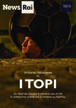 Antonio Albanese in Su Rai3 da sabato 6 ottobre alle 21.40 In anteprima online dal 2 ottobre su RaiPlay - Ufficio Stampa Rai