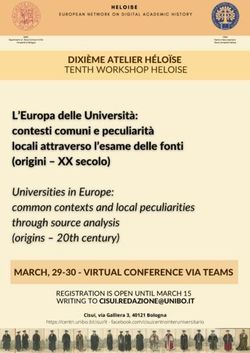 DIXI&Egrave;ME ATELIER H&Eacute;LO&Iuml;SE TENTH WORKSHOP HELOISE - MARCH, 29-30 - VIRTUAL CONFERENCE VIA TEAMS - Archivio Storico
