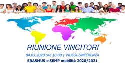 RIUNIONE VINCITORI 04.03.2020 ore 10.00 | VIDEOCONFERENZA ERASMUS e SEMP mobilit&agrave; 2020/2021 - Scuola di ...