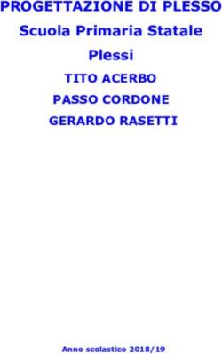 PROGETTAZIONE DI PLESSO - Scuola Primaria Statale Plessi TITO ACERBO PASSO CORDONE GERARDO RASETTI