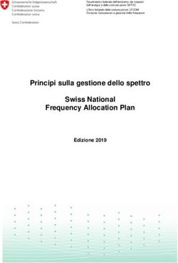 Principi sulla gestione dello spettro Swiss National Frequency Allocation Plan