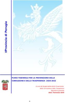 PIANO TRIENNALE PER LA PREVENZIONE DELLA CORRUZIONE E DELLA TRASPARENZA 2020-2022 - A cura del Responsabile della Prevenzione della Corruzione e ...
