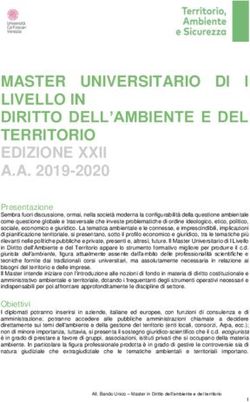 MASTER UNIVERSITARIO DI LIVELLO IN DIRITTO DELL'AMBIENTE E DEL TERRITORIO EDIZIONE XXII A.A. 2019-2020 - Conai