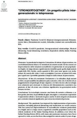 "STRONGERTOGETHER". Un progetto pilota inter-generazionale in telepresenza - Faes Milano