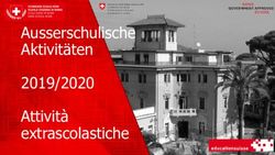 Ausserschulische Aktivitäten 2019/2020 Attività extrascolastiche - Scuola Svizzera di Roma