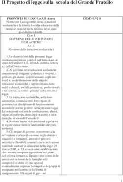 Il Progetto di legge sulla scuola del Grande Fratello - Comune ...