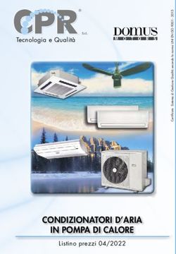 CONDIZIONATORI D'ARIA IN POMPA DI CALORE - Tecnologia e Qualit&agrave;