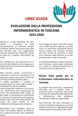 LINEE GUIDA EVOLUZIONE DELLA PROFESSIONE INFERMIERISTICA IN TOSCANA - Ordine delle ...