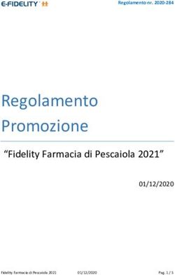 Regolamento Promozione - "Fidelity Farmacia di Pescaiola 2021"