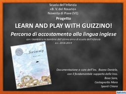 LEARN AND PLAY WITH GUIZZINO! - Percorso di accostamento alla lingua inglese - IC Noventa di Piave