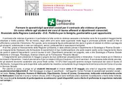 Formare le operatrici/gli operatori sociali per il contrasto alla violenza di genere. Un corso offerto agli studenti dei corsi di laurea afferenti ...