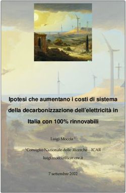 Ipotesi che aumentano i costi di sistema della decarbonizzazione dell'elettricit&agrave; in Italia con 100% rinnovabili 7 ...