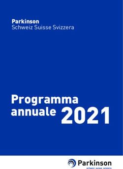 Annuale 2021 Programma - Parkinson Schweiz Suisse Svizzera