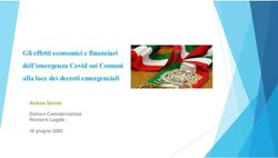 Gli effetti economici e finanziari dell'emergenza Covid sui Comuni alla luce dei decreti emergenziali - Andrea Savino Dottore Commercialista ...