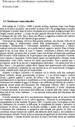 Educazione alla cittadinanza e interculturalit&agrave;