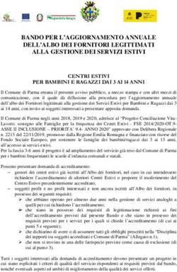 BANDO PER L'AGGIORNAMENTO ANNUALE DELL'ALBO DEI FORNITORI LEGITTIMATI ALLA GESTIONE DEI SERVIZI ESTIVI - Comune di Parma