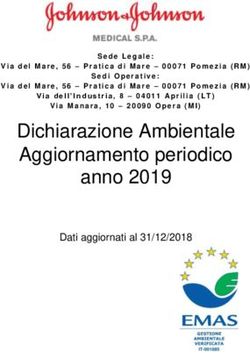 Dichiarazione Ambientale Aggiornamento periodico anno 2019