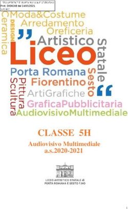 CLASSE 5H a.s.2020-2021 - Audiovisivo Multimediale - Liceo Artistico Statale Porta Romana