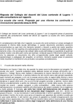 Risposta del Collegio dei docenti del Liceo cantonale di Lugano 1 alla consultazione sul rapporto La scuola che verr&agrave;. Proposte per una riforma ...