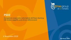 PSD2 Competere cooperando nella babele dell'Open Banking: CBI-Globe e pagoPA come driver differenzianti - TAS Group