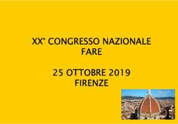 XX CONGRESSO NAZIONALE FARE 25 OTTOBRE 2019 FIRENZE - FAREonline
