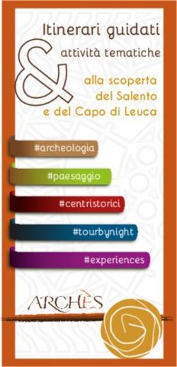 Itinerari guidati attivit&agrave; tematiche - alla scoperta del Salento e del Capo di Leuca - associazione Arches