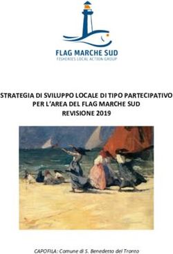 STRATEGIA DI SVILUPPO LOCALE DI TIPO PARTECIPATIVO PER L'AREA DEL FLAG MARCHE SUD REVISIONE 2019 - CAPOFILA: Comune di S. Benedetto del Tronto