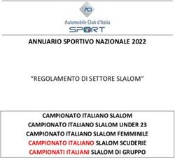 ANNUARIO SPORTIVO NAZIONALE 2022 - "REGOLAMENTO DI SETTORE SLALOM" CAMPIONATO ITALIANO SLALOM