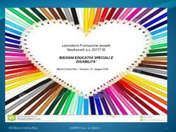 BISOGNI EDUCATIVI SPECIALI E DISABILITA' - Laboratorio Formazione docenti NeoAssunti a.s. 2017/'18