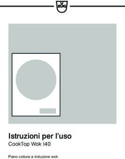 Istruzioni per l'uso CookTop Wok I40 - Piano cottura a induzione wok - V-Zug AG