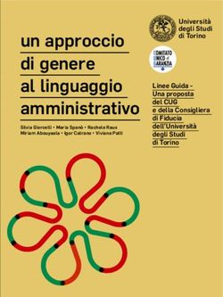 Un approccio di genere al linguaggio amministrativo - UniTO