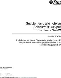 Supplemento alle note su 9 9/05 per Sun hardware - it
