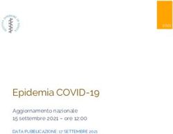 Epidemia COVID-19 Aggiornamento nazionale 15 settembre 2021 - ore 12:00 - DATA PUBBLICAZIONE: 17 SETTEMBRE 2021 - Epidemia ...