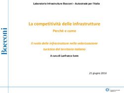 La competitivit&agrave; delle infrastrutture - Perch&eacute; e come Il ruolo delle infrastrutture nella valorizzazione