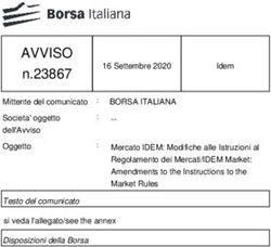 AVVISO n.23867 - Borsa Italiana