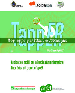 Top apps per l'Emilia Romagna 2020