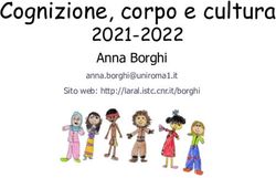 Cognizione, corpo e cultura - 2021-2022 Anna Borghi - LARAL