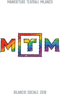 MANIFATTURE TEATRALI MILANESI - BILANCIO SOCIALE 2018