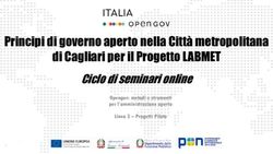 Principi di governo aperto nella Città metropolitana di Cagliari per il Progetto LABMET - Ciclo di seminari online