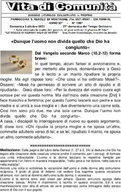 Dunque l'uomo non divida quello che Dio ha congiunto