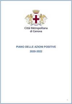 PIANO DELLE AZIONI POSITIVE 2020-2022