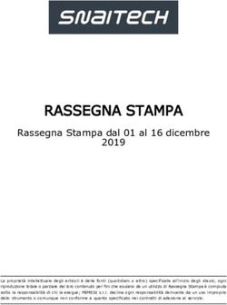 RASSEGNA STAMPA Rassegna Stampa dal 01 al 16 dicembre 2019 - Snaitech