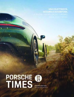 USA L'ELETTRICITÀ. ACCUMULA AVVENTURA. LA NUOVA TAYCAN CROSS TURISMO. SOUL, ELECTRIFIED - Centri Porsche Ticino www.porsche-ticino.ch