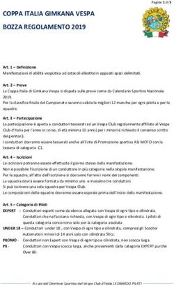 COPPA ITALIA GIMKANA VESPA BOZZA REGOLAMENTO 2019
