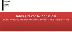 Interagire con le fondazioni - Studio sulle fondazioni di pubblica utilità e donatrici della Svizzera Italiana