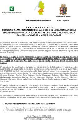 AVVISO PUBBLICO SOSTEGNO AL MANTENIMENTO DELL'ALLOGGIO IN LOCAZIONE ANCHE A SEGUITO DELLE DIFFICOLT&Agrave; ECONOMICHE DERIVANTI DALL'EMERGENZA SANITARIA ...