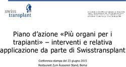 Piano d'azione "Più organi per i trapianti" - interventi e relativa applicazione da parte di Swisstransplant - Conferenza stampa del 23 giugno ...