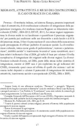 MIGRANTI, ATTRATTIVIT&Agrave; E RIUSO DEI CENTRI STORICI. IL CASO DI RIACE IN CALABRIA