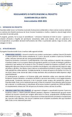 REGOLAMENTO DI PARTECIPAZIONE AL PROGETTO GUARDIANI DELLA COSTA