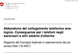 Abbandono del collegamento telefonico ana-logico. Conseguenze per i telefoni negli ascensori e altri sistemi d'allarme - Rapporto del Consiglio ...
